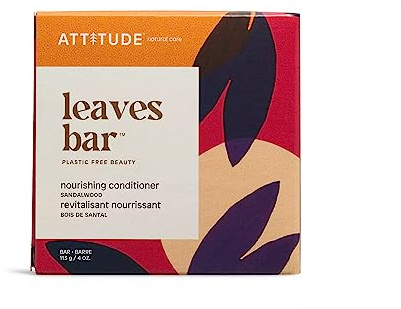 ATTITUDE Pflegender Conditioner Bar, natürlicher Ursprung, repariert und schützt, Avocadoöl & Sheabutter, vegan, Sandelholz, 118 ml
