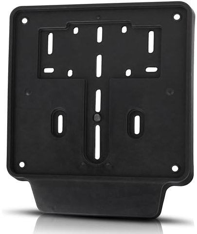 Portatarga moto universale GAMBC® in Plastica ad Alta Resistenza - Porta Targa Moto 125 - Porta targa moto posteriore con bandella per adesivi e/o catarifrangente - Accessori Moto - Made in Italy