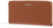 Calvin Klein CK Must Zip Around Wallet Embossed L Cognac