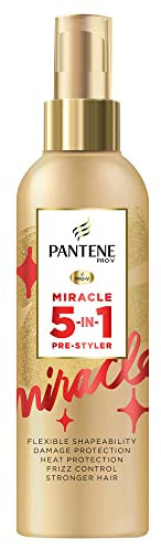 Pantene Spray de protection contre la chaleur, après-shampoing sans rinçage, 5 en 1, 200 ml, laque coiffante, apprêt, façonnant, protecteur et nourrissant pour les cheveux