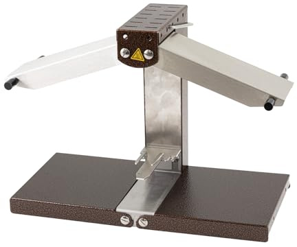 BRON COUCKE - Original Raclette Cheese Melter Brézière- Traditional French Raclette For Quarter Wheel – 4-Person - Adjustable Heating Rods - Foldable - Safety Switch - 110V