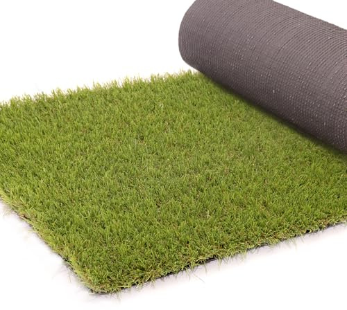 Cesped artificial terraza exterior Maldivas - rollo cesped artificial 1x2.5m 33mm con alta densidad - fácil instalación - piscina, jardin, balcon, buen drenaje