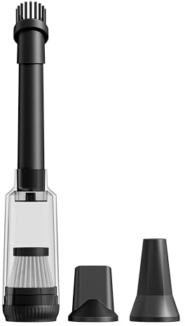 MUXNW Electric Air Duster & Vacuum 2-in-1, 130000RPM Cordless Rechargeable Compressed Air Duster with 100-Speed Display, 8000mAh Battery, USB-C Fast Charging for PC, Home, Car Interior (Green)