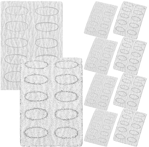 TINEASUR Nail Buffers Oval Replacement Sanding Discs, 10 Sheets 100# 240# Sand Pedicure Pads for Nail Art, Does Not Hurt Skin, Remove Dead Skin on Feet