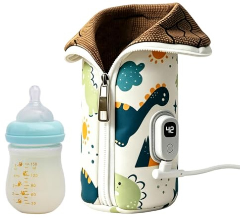 Nappflaskvärmare - Bärbar Värmepåse, 22 Cm USB-isolerad Väska | Milk Thermal Cover | Elektrisk Flaskvärmare För Barnvagn Bilresor Bebismatning Konstant Temperatur