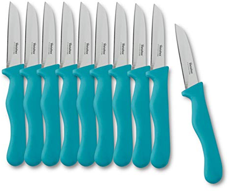 10er SET METALTEX 248127020 Basic Gemüsemesser 18,5 cm - AQUAMARINE/CHROMOTHERAPY