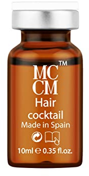 MCCM Medical Cosmetics - Cocktail capillaire - 5 flacons de 10 ml (sans parfum, forme goutte, pour femme)