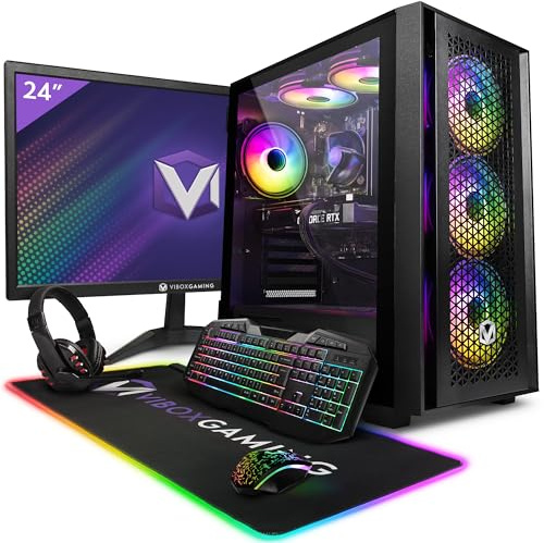 Vibox II-116 Gaming PC Set Komplett • Monitor 23 Zoll • Intel Core i5 10400F 4,3GHz • Nvidia RTX 5060 8GB • 16GB RAM • 1TB SSD • Windows 11 • WLAN