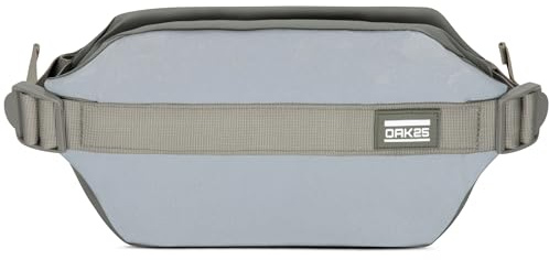 OAK25 Bauchtasche Damen & Herren Grün - Carry All Sling - Hüfttasche für Sport Outdoor Stadt - Reflektierende Fahrrad Gürteltasche - Crossbody Bag mit Gurt - Wasserabweisend