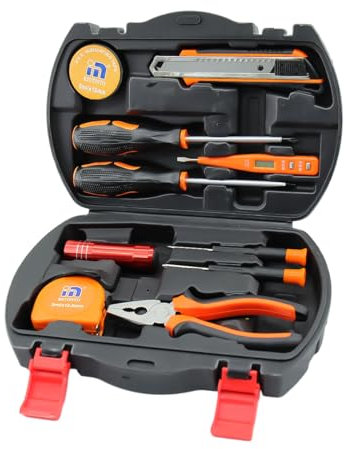 copap Mini Werkzeug Set, kleiner Werkzeugkoffer, Werkzeugkoffer Gefüllt, Fahrrad Auto Werkzeug-sets für Reparaturen, DIY Werkzeugset Geschenk, Tragbar Werkzeugkasten für Heimarbeit, Garage, Reisen