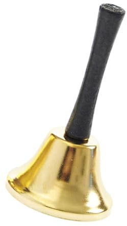 Zerodeko 1pieza Campanilla De Mano De Metal para Decoración Navideña Timbre De Servicio Mango De y para y De Navidad