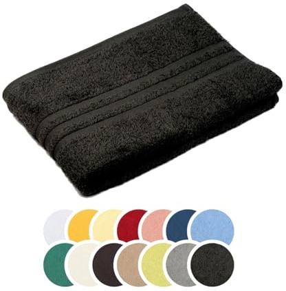 liebling Saunatuch, 100% Baumwolle, Serie Borkum, 70 x 200 cm, 60 Grad waschbar, trocknergeeignet, Farbe: anthrazit