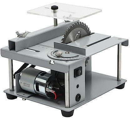 Mini sierra circular de mesamultifuncional 10000 rpm,de 7-Velocidades de Ajustable,sierras eléctricas de escritorio,para manualidades,madera hecha a mano,Corte DIY