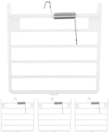 SUPVOX Accessori per Gabbia per Uccelli 4 Pezzi di Porta a Molla in Plastica per Gabbia Pappagalli Facile Installazione E Pulizia Design Sicuro per Uccelli