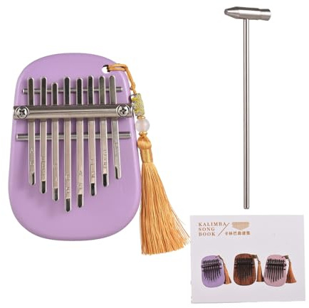 Generic Kalimba, 8 Viktiga Utsökta Finger Tummen Piano Tumme Piano med Portabilitet i åtanke Medium 8 Ton för Spelare (10.5x7.5x2.6cm)