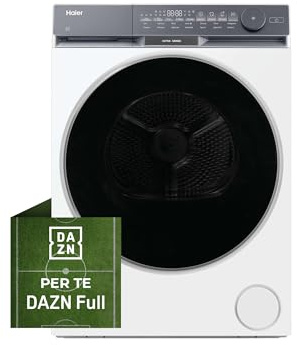 Haier X Serie 9 Asciugatrice 9 Kg a Pompa di Calore, Libera Installazione, Classe C, Ultra Sense 3D Tech, Ultra Reverse Drum, Wi-Fi e App hOn, Filtro 3in1, 84.5x59.5x68.4 cm, Bianca – HD90-CQ387U1-IT