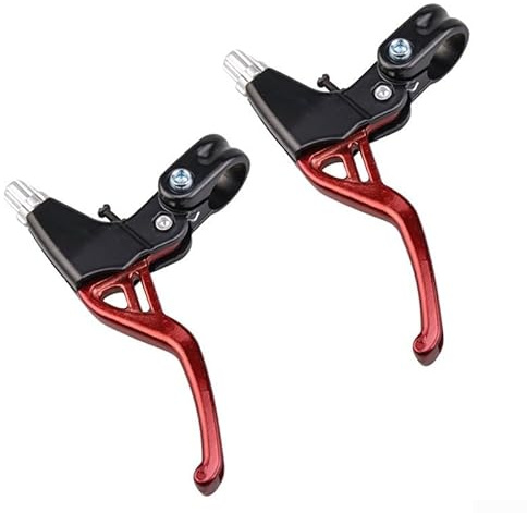 Besttoolifes Freno de aleación portátil para palancas Mountain Vbrake Systems, agarre cómodo y fácil de usar, se adapta a manillares de 22 mm, aluminio duradero (rojo)