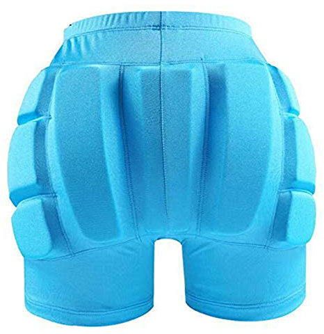 LIUHUO Pantalones Cortos Acolchados para protección de Cadera, esquí, Patinaje, Nieve, Choque, Caderas, coxis y glúteos