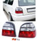 Tenzo-R Klarglas Rückleuchten Rot Weiss für VW Golf 3 Limousine Cabrio 91-97