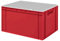 1a-TopStore Design Eurobox Stapelbox Lagerbehälter Kunststoffbox in 5 Farben und 16 Größen mit transparentem Deckel (matt) (rot, 60x40x33 cm)
