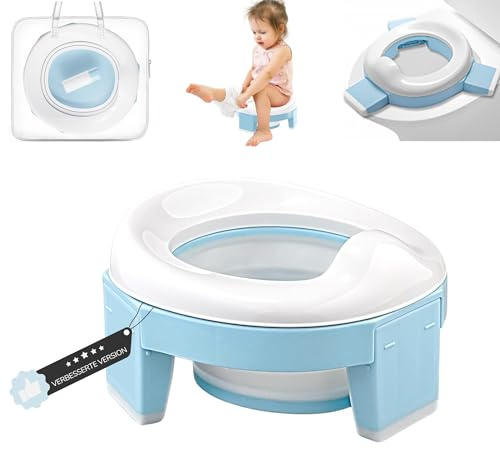 HUBORNS - Orinal Portátil Infantil Plegable para Casa y Viajes