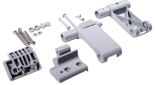 Barre di ricambio per lucernario per lucernario, compatibile con finestre Braas Atelier, leva e set di console BA/DA grigio