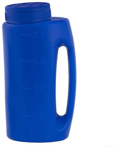 Portable Handheld Spreader, Multi-Purpose Handy Spreader Grass Fertilizer Dispenser, For Ice Melting, Fertilizer, Vegetable Grains(blue)