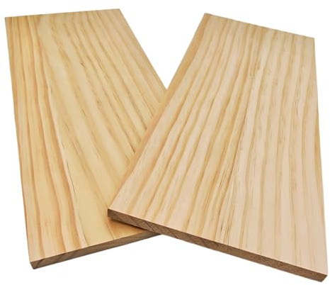 2 pannelli rettangolari in legno non finiti per artigianato, 35 x 15 x 1 cm, blocchi di legno vuoti per intagliare, dipingere e bruciare
