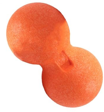 GOOHOCHY Palla Massaggiante a Forma di Arachide in Epp Arancione Elastica per Rilassare i Muscoli e Alleviare lo Stress per Fisioterapia e Massaggi Profondi
