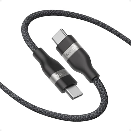 Anker Nano USB C to USB C Cable, 240W Fast Charging Cable (Black, 10ft)