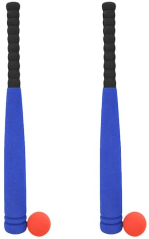 ERINGOGO Set 2 Bastoni da Baseball in Spugna Eva, Giocattolo Sportivo per Allenamento e Coordinazione, Accessori Portatili per Attività Outdoor Ragazzi e Ragazze, Colore Colore Casuale