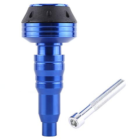 Hlyjoon Moto Cadre Slider, 8MM Crash Curseur Protecteur de Moto 14.5cm/5.7 '' Alliage D'aluminium Sliders de Protection Anti-chute de Moteur Universel(Bleu)