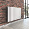 Heilmetz® Weiß Design Heizkörper Flach 630 x 1000 mm Horizontal Paneelheizkörper Seitenanschluss Doppellagig Heizung
