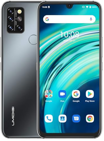 UMIDIGI A9 Pro Téléphone Portable, 6+128Go, 6,3 Pouces FHD+, 1080x2340 Pixels Smartphone, Caméra 48MP+24MP, 4150mAh, Telephone 4G Double SIM, Smartphone Android, GPS/OTG/3 Emplacements, Noir