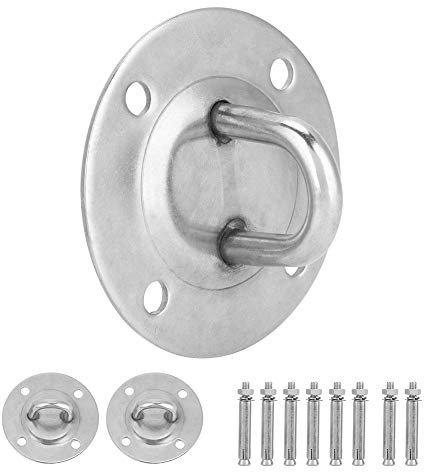 Cuque Yoga-Hängematten-Halterung Hochfest 4 Löcher Yoga-Hängematte Feste Scheibe für Yoga-Profi-Anfänger Aufhängegurtbefestigung