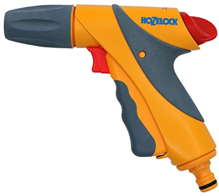 AB Tools-Hozelock Hozelock Jet Spray Plus Nozzle Garden Hose Pipe Water Gun 3 Function Cleaning