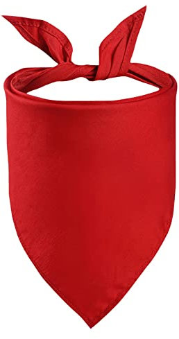 Petitebelle Hundehalstuch, einfarbig, Rot, Größe L