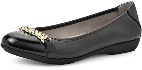 CLIFFS BY WHITE MOUNTAIN Femme Charmed Ballerines, Noir laqué, 38.5 EU
