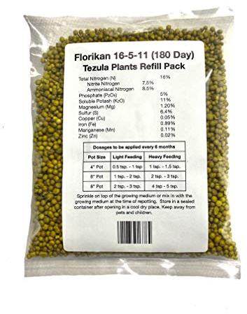 Florikan 16-5-11 NPK MAX Timed Release Fertilizer (180 Day). 3-1-2 Ratio for Proven Results. Excellent for Orchids and All Plants. (1 Pound)