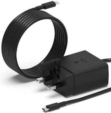 MJXYXCDH 45w Super Fast USB C Charger Compatible with Samsung Galaxy S25/S25 Ultra/S25+/S24/S24 Ultra/S24+/S23/S23 Ultra/S23+/S22/S21/S20/Note 20/Note 10/A33 A72 A71 A53 A52 Plug with 1.8M Cable