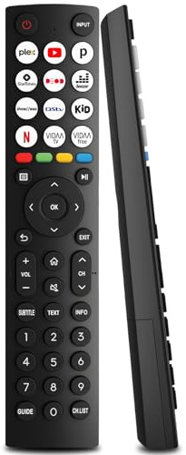 Replacement Hisense TV Remote Control, Universal Remote Control for Hisense VIDAA 4K UHD Smart TV 40A4KV 32A4KV 43A4KV, Replace EN3G39 ERF3A80 EN2A30, 12 Shortcut Buttons, No Setup Required