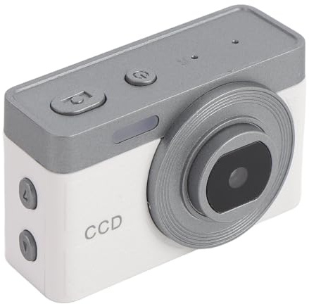 Miniatyr Digitalkamera Högupplösta 1080p Videoinspelning Liten Kamera Campus Fotografering Lättvikt Kamera för Studenter (Vit)