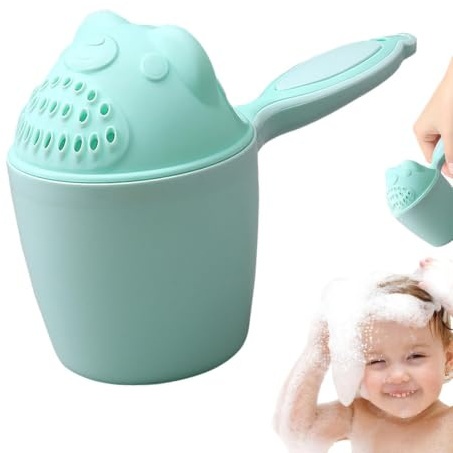 Shampoo Dish Cup, Creative Washing Up Cup, Weaterfall Rinser | Baby Hair Washing Cup with Handle Reusable Cute Animal Cup for Washing Babies, Toddlers and Kids