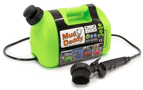 Mud Daddy – Portable Pet Washer, Multipurpose Washing Device, Muddy Walks, Pet Cleaning, Grooming Perfect for Dogs, Horses, Bikes, Shoes, Camping and More – 5 Litre – Green