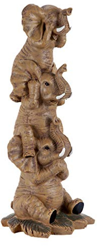Design Toscano Large Hear See Speak no Evil Elephants