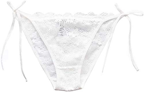 HTRUIYATY dam spetsar tanga, hipster bikini underbyxor justerbar låg midja sidodragar bågnoter G-string underbyxor
