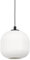 Eglo Suspension luminaire Mantunalle, lampe de plafond suspendue, lustre salon ou salle à manger en métal noir et verre blanc, douille E27, Ø 20 cm