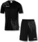 uhlsport Herren Score 26 Fußball Trikot-Set - Fußball-Set Bestehend Aus Trainings-Shirt Und Trainings-Hose, Schwarz/Weiß, 3XL EU
