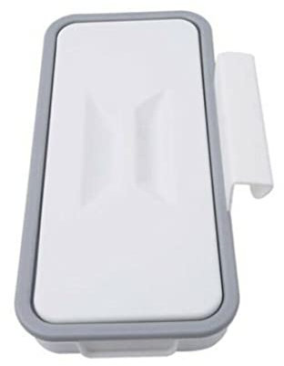 Soporte de bolsas de basura colgante, con tapa sobre la rejilla de la bolsa de basura del gabinete sobre la puerta de la puerta para el hogar y la cocina