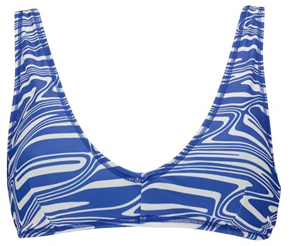PUMA Plunge Bikini Top, Blu Acceso, XL Donna